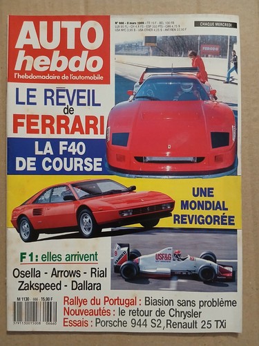 Auto hebdo 666 3 1989 - hebdo, n°666