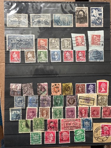 Timbres perforés lot - timbres, (o)