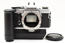 Corps argenté OLYMPUS OM-1 avec enrouleur électrique OM-Winder2 [Exc++] du Ja...