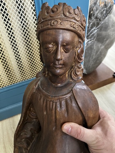 Belle sculpture bois sainte - sculpture,