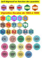 Vignette Fiscale 1965 à 1999