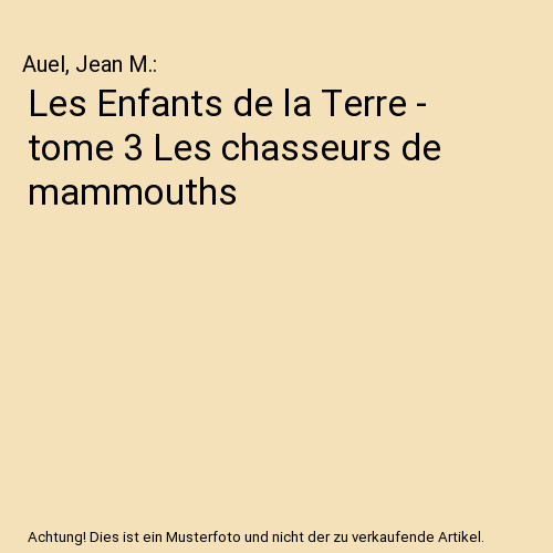 Les enfants terre tome - enfants,