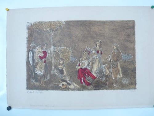 Lithographie roland oudot - lithographie,