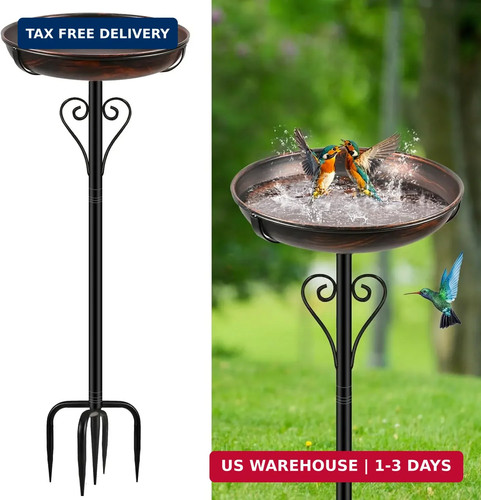 Metal bird bath for - bath,
