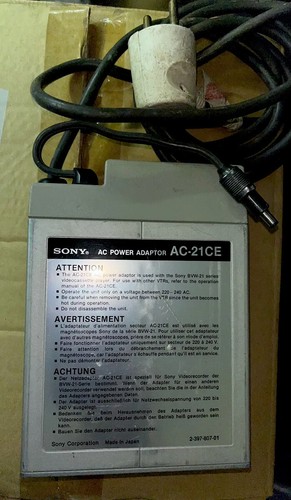 Power supply sony ac21ce - supply, pour
