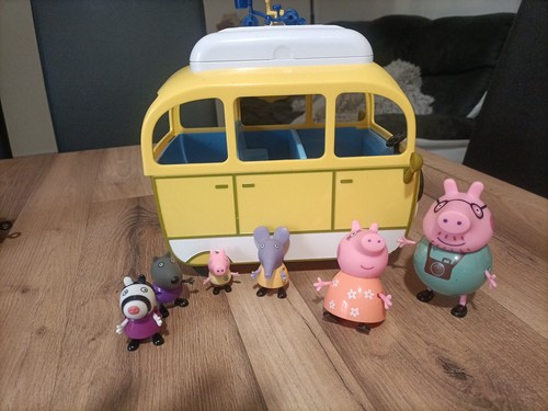 Peppa pig camping - pig,, car,