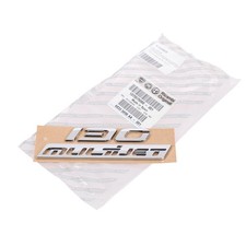 Emblème Logo original Fiat côté 130 Multijet Argent Chrome Collé 1375575080