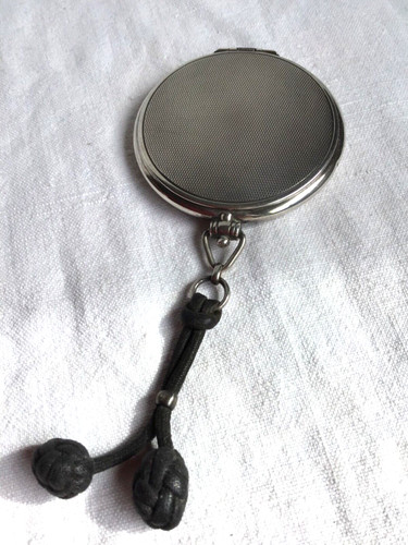 Rare poudrier argent - argent, massif