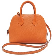 HERMES Handbag Bolide1923 Mini Chevre Orange poppy/253127