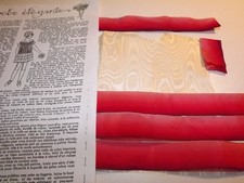 KIT découpé VETEMENT, poupee ancienne ,BLEUETTE (Robe élégante)