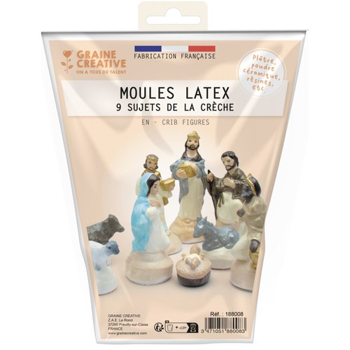 Moule latex santons - moule, en