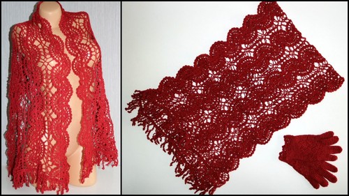 Foulard femme franges et - foulard, à