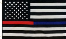 BLACK WHITE USA RED BLUE THIN