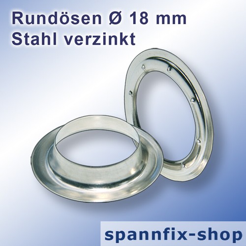 Oeillets ronds mm acier - Ø, 18