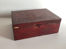 ANCIENNE BOITE CAISSE  COFFRE EN BOIS  RANGEMENT  VINTAGE Nov16c