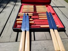 Coffret/Ménagère couteaux 12 pcs Estampillé Farginox Manche bakélite Lame inox