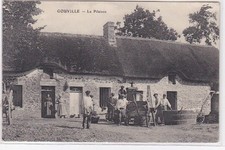 GOUVILLE : la pilaison (pressoir a cidre - pommes) - très bon état