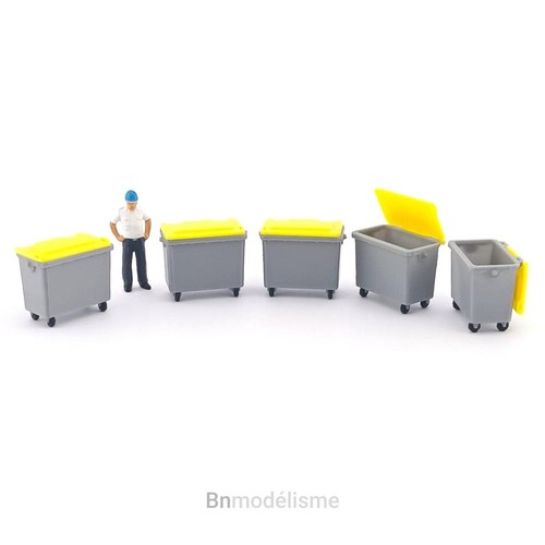 Lot conteneurs poubelle - lot,