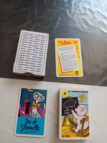 Jeu sept familles animaux - sept,