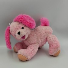 Peluche sonore chien rose