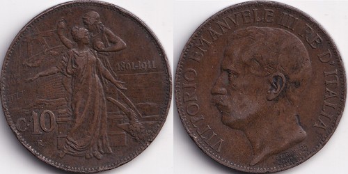 Centesimi 1911 italie - 10,