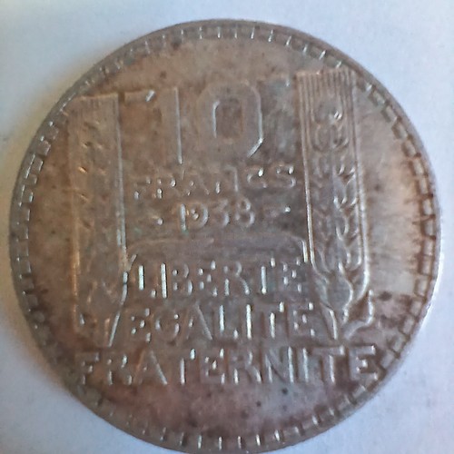 Francs silver turin 1938 - silver,