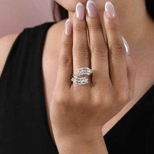 Bague ouverte rangée - bague,