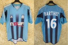 Maillot OLYMPIQUE MARSEILLE 2005 OM vintage Adidas Fabien BARTHEZ shirt goal GK