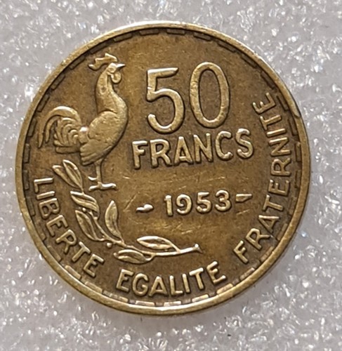 Monnaie francs 1953 - monnaie, 50