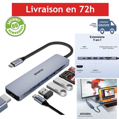 Benfei hub usb 1 avec - benfei, 7