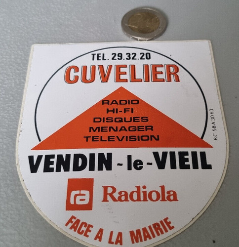 Autocollant vintage cuvelier - autocollant,