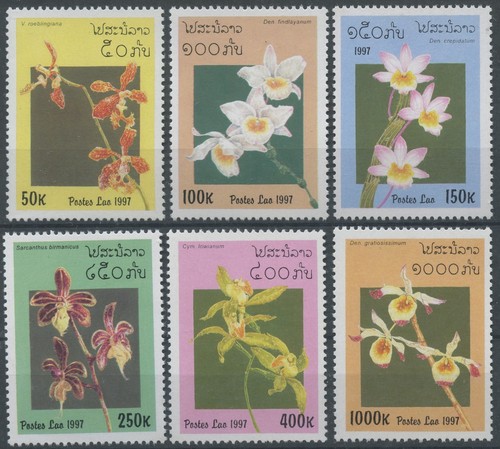 Laos 1269 1274 fleurs - laos, n°1269/1274**