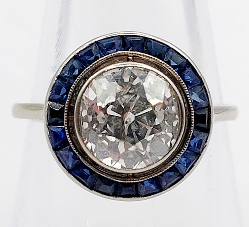 Bague cible art deco - , or