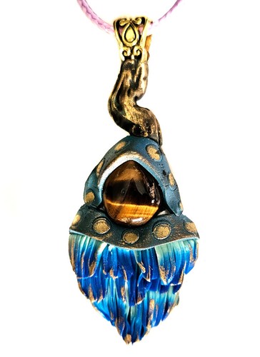 Pendentif balai sorcière - balai, de