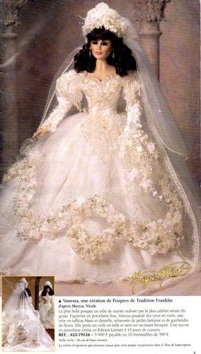 Poupee mariee entierement - mariee,