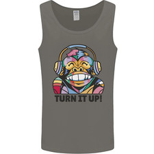 Turn It Up Monkey DJ Casque Audio Gilet Homme Débardeur