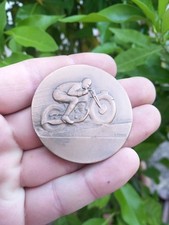 Médaille bronze moto course - médaille,