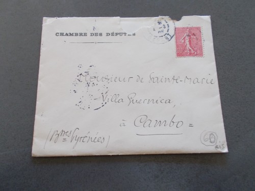 Lettre timbre semeuse 129 - lettre.timbre, 129.de