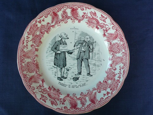 Ancienne assiette porcelaine - ancienne,