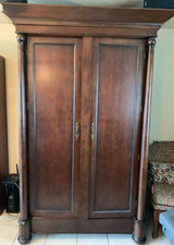 Walnut Entertainment Center TV