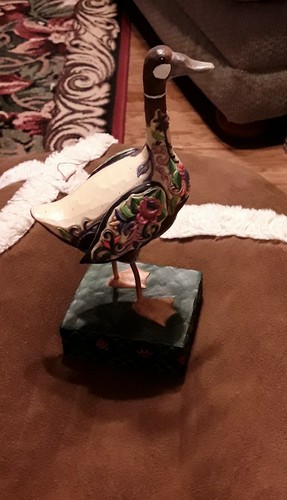 Jim shore lady lake goose - of,