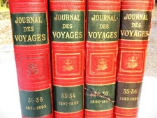 VOYAGES lot 4V /Journal des Voyages § des Aventures de Terre et de mer.1890-1895