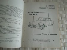 REVUE TECHNIQUE CITROEN ID 19 B MOTEUR 5 PALIERS