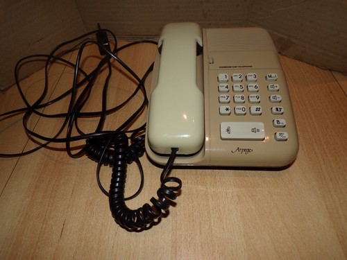 Téléphone fixe arpege beige - téléphone,
