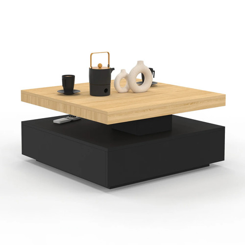 Table basse carrée - , pivotante