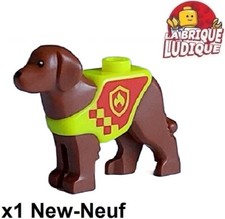 Lego 1x Animal chien dog rescue secours labrador pompier fire feu 105143pb01