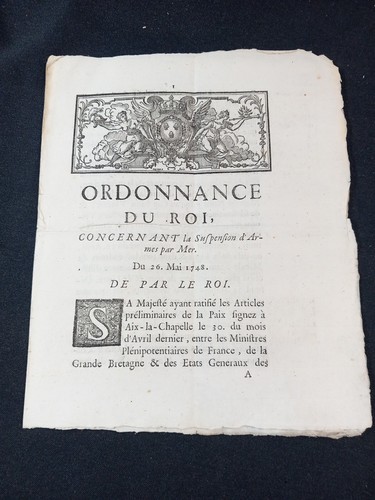 Ordonnance roi paix - roi,
