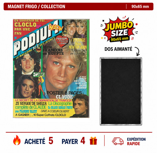 Magnet frigo claude francois - claude,