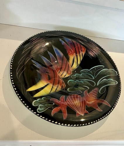Plat céramique décor - plat,