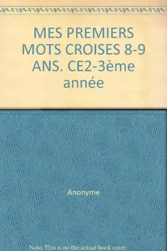 Mes premiers mots - , a
